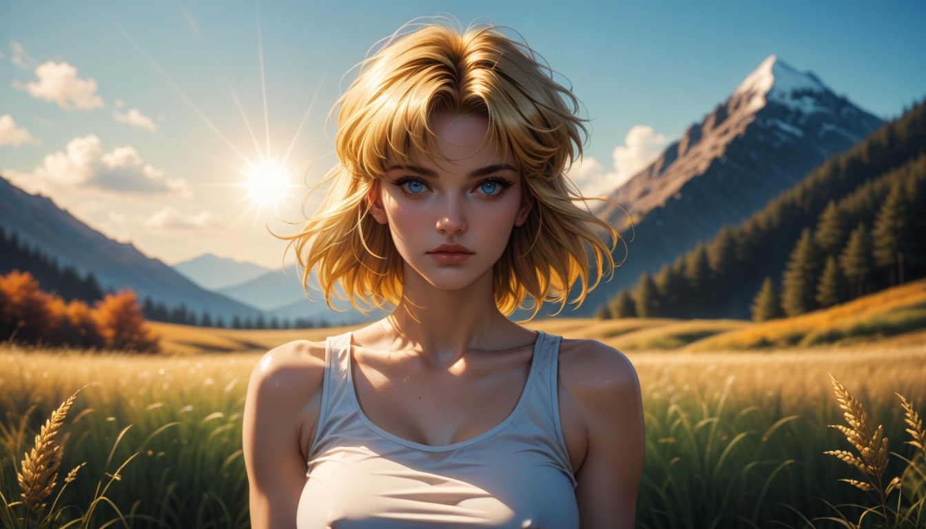 Soft Focus Background, Break Dawn, Soft Warm Sunset Lighting Hentai AI Porn