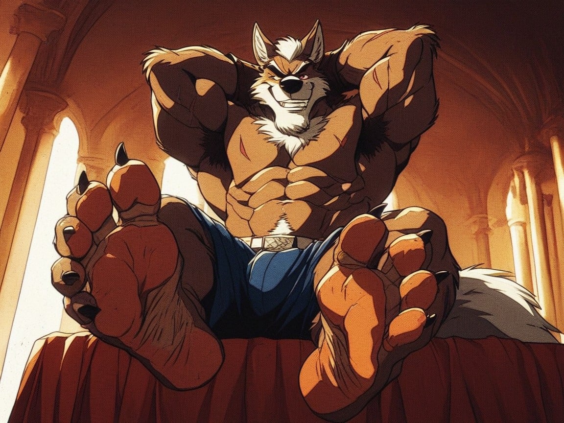 30+, He Is Sitting In A Palatial Roman Mansion On An Ornate Bed, Soles AI同性戀黃片