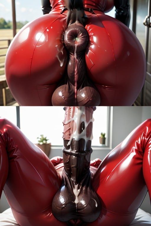 Hairy Testicles, Milking Machine, Pvc Chaps Furry AI Porn
