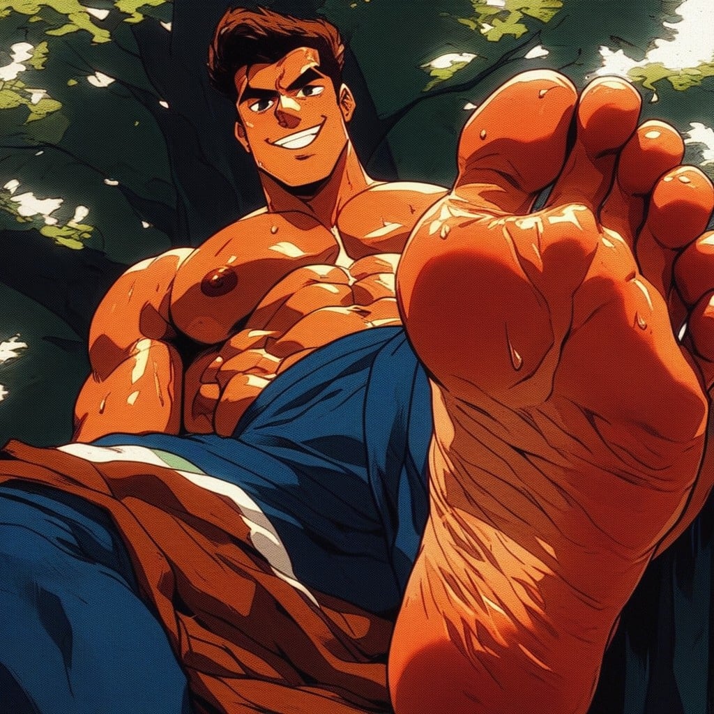His Feet Are Large, 20+, 肌肉型 AI同性恋黄片