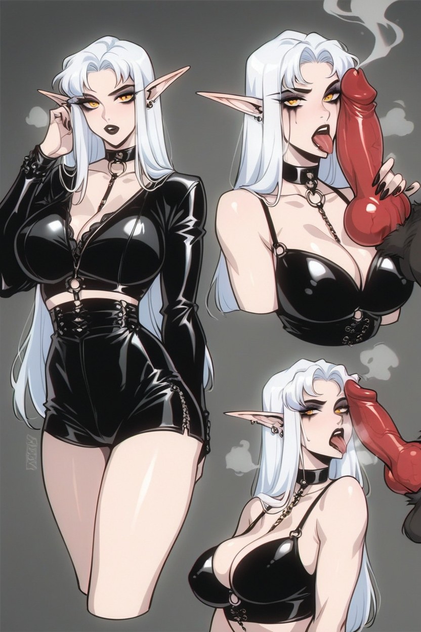 Tongue Out, Multiple Views, Furry Werewolf Hentai AI Porn