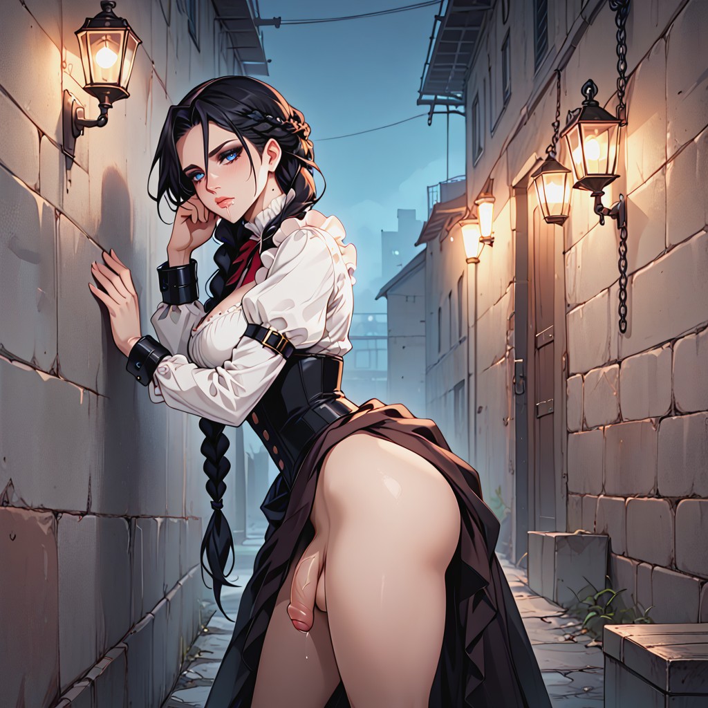 Long Eyelashes, Black Eyeshadow, Bored Hentai AI Porn