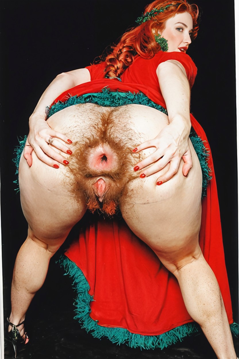 Rear View, Long Pubic Hair, Blue Eyes Porno IA