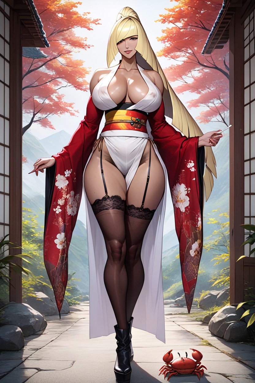 Brown Skin, Firm Stomach, Woman With Big Butt And Height Hentai AI Porn