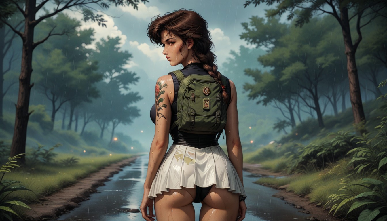 Post-apocalyptic Time, Cinematic Look, Rounded Ass Hentai AI Porn