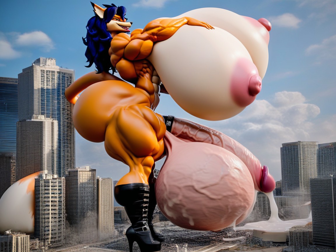 Massive Fat Tits, Anillo Para El Pene, Carmelita Fox Furry IA