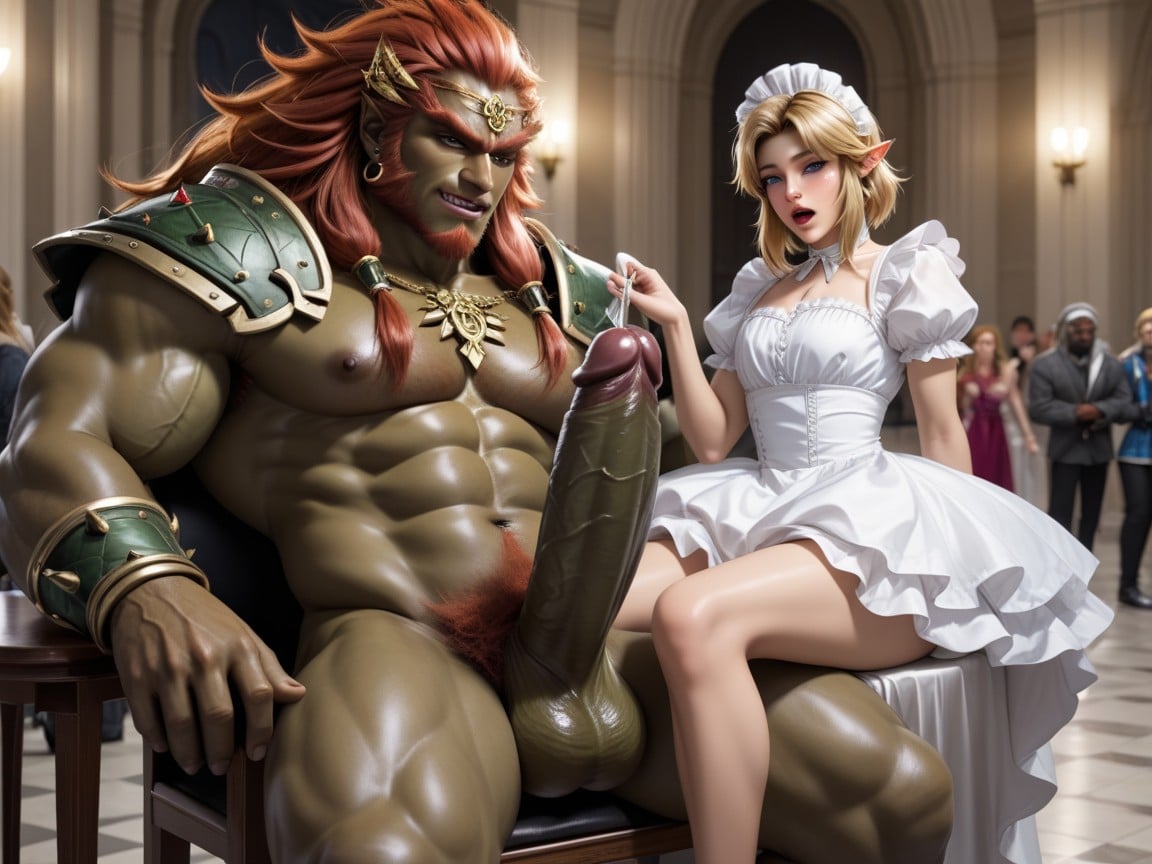 Male Body Crossdresser, Oiled Skin, Riding Cock Hentai AI Porn