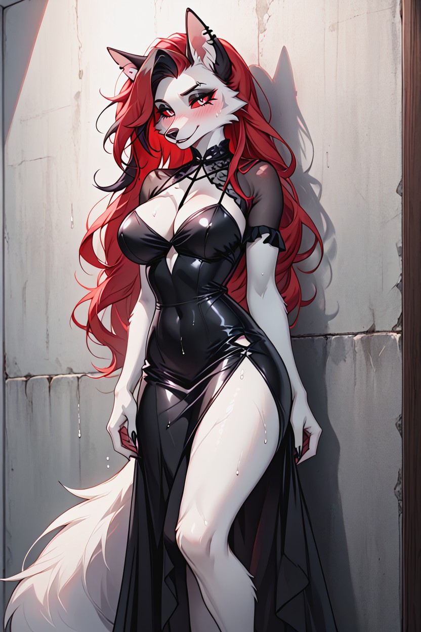 Sexy Legs, Dress, In Heat Furry AI Porn