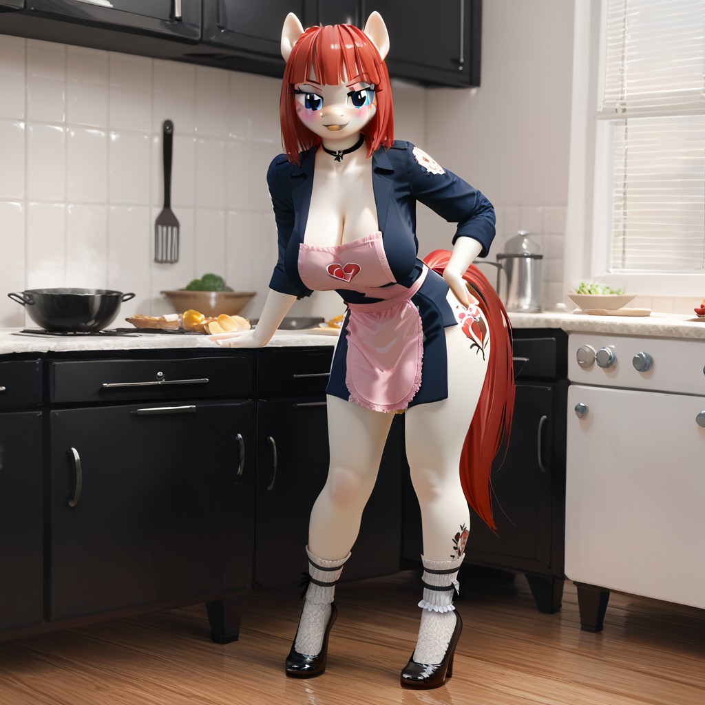 Bending Over, Standing, Slightly Podgy Furry IA
