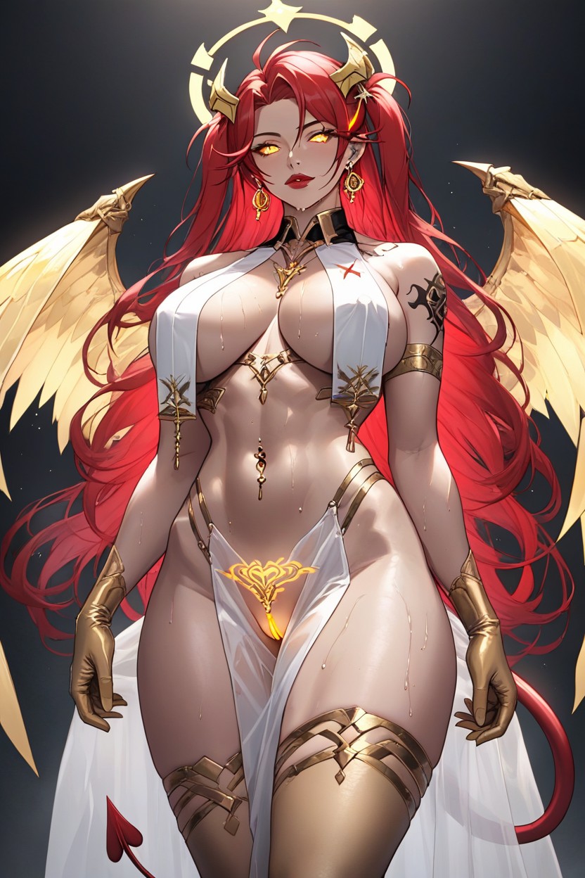 Gold G-strings, Gold Gloves, Qos Tattoo Hentai AI Porn