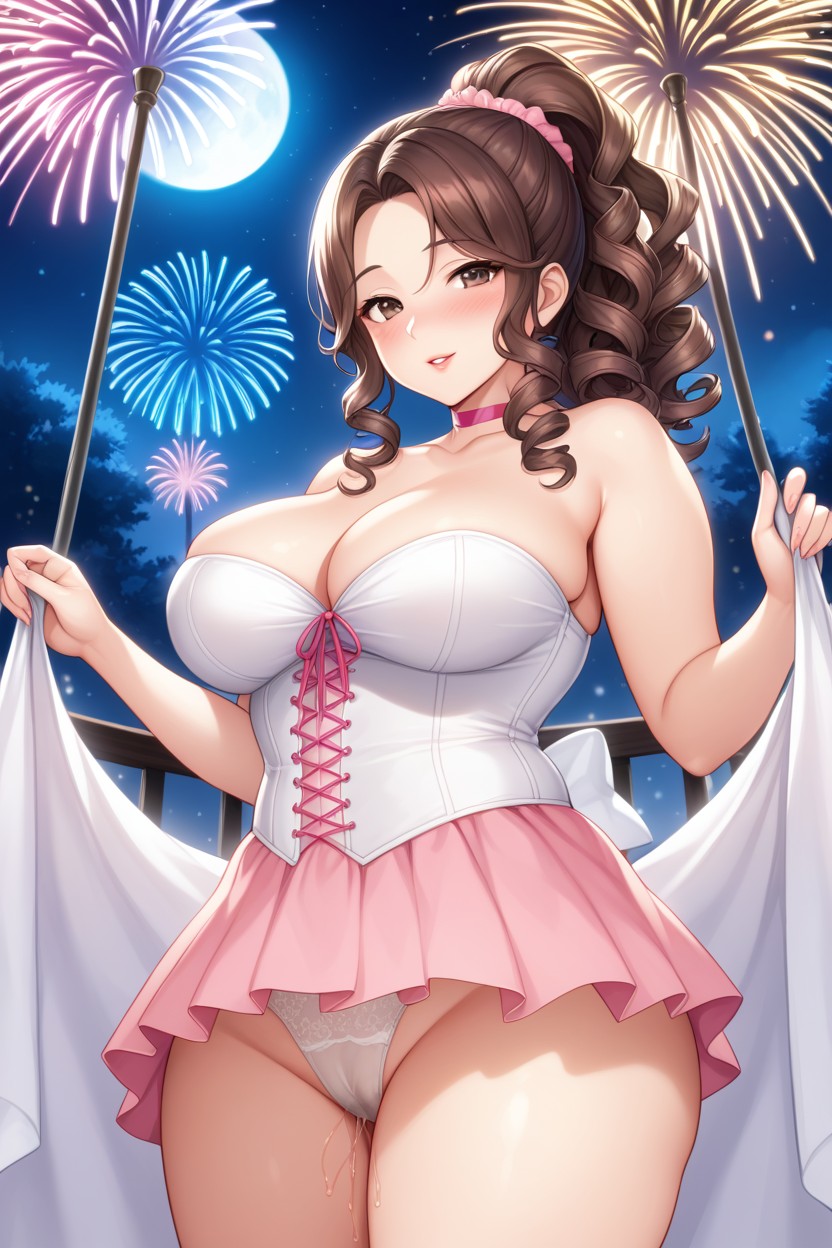 White Panties, Standing, Perfect Waist Hentai AI Porn