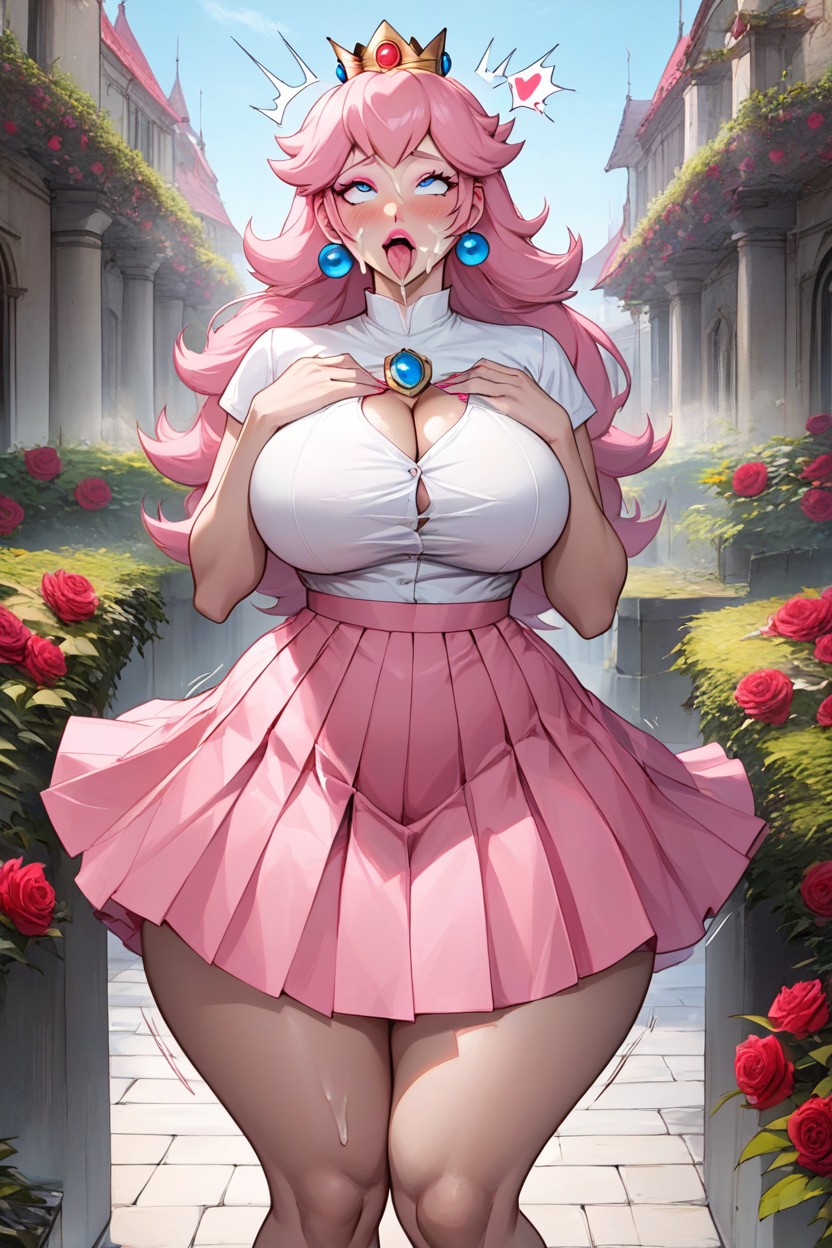 Dva Original Skin, Blue Eyes, Hands On Breasts AI Porn