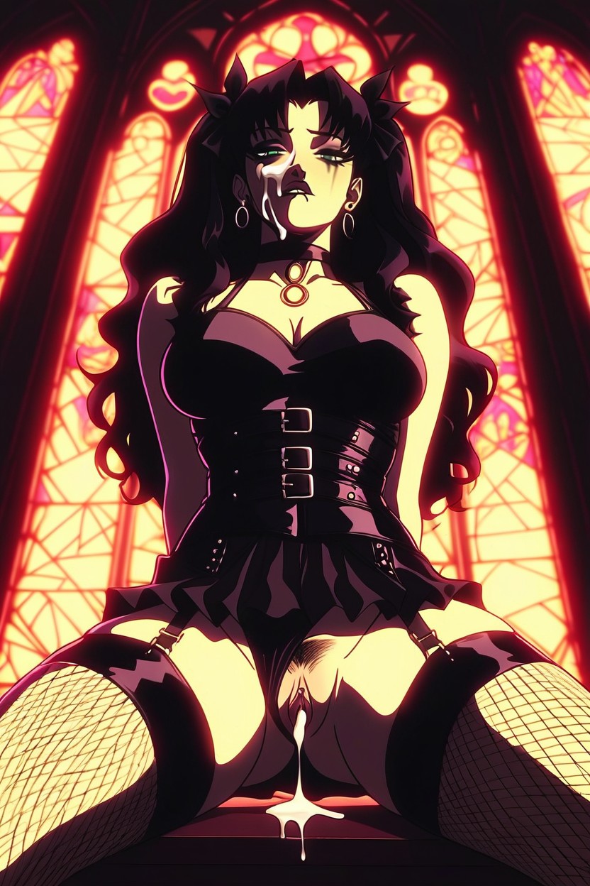 Pale Skin, Arms Behind Back, High Detail Hentai AI Porn