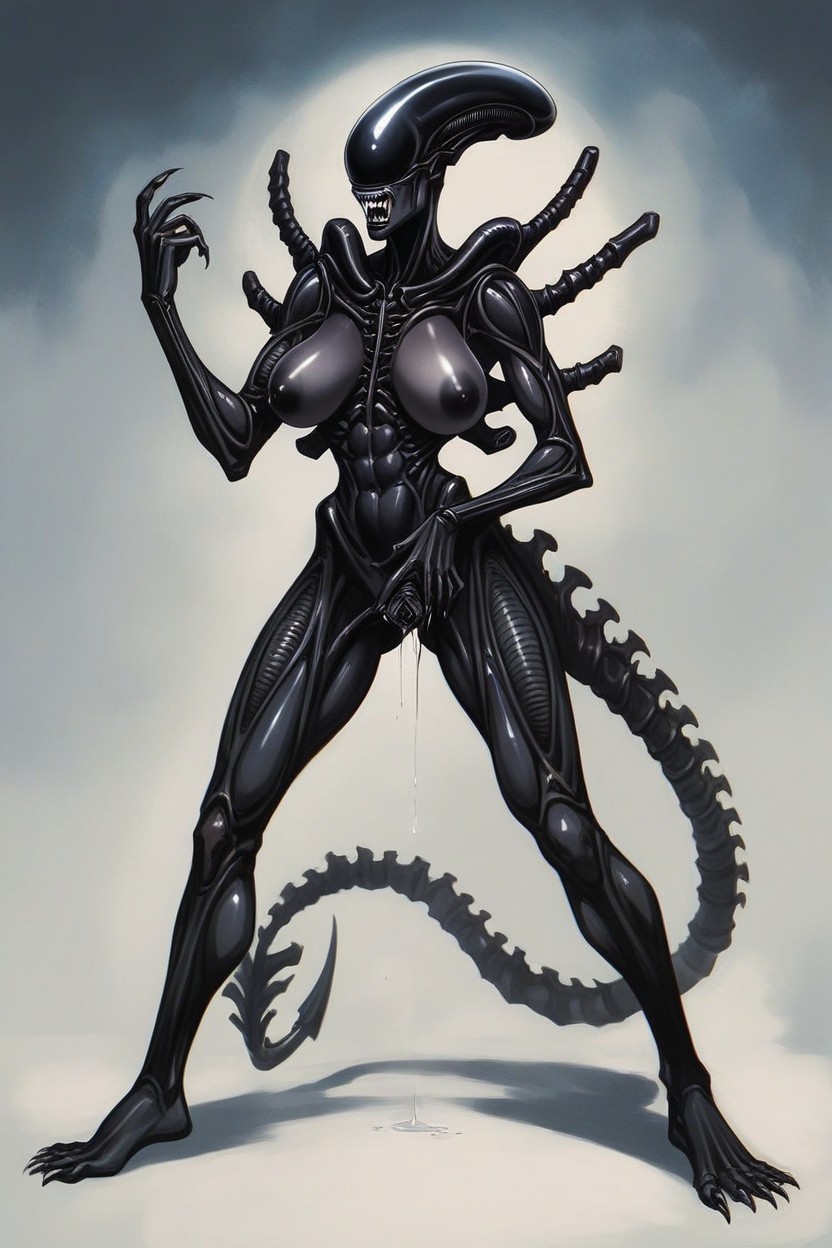 Spaceship, Detailed Legs, Fangs Hentai AI Porn
