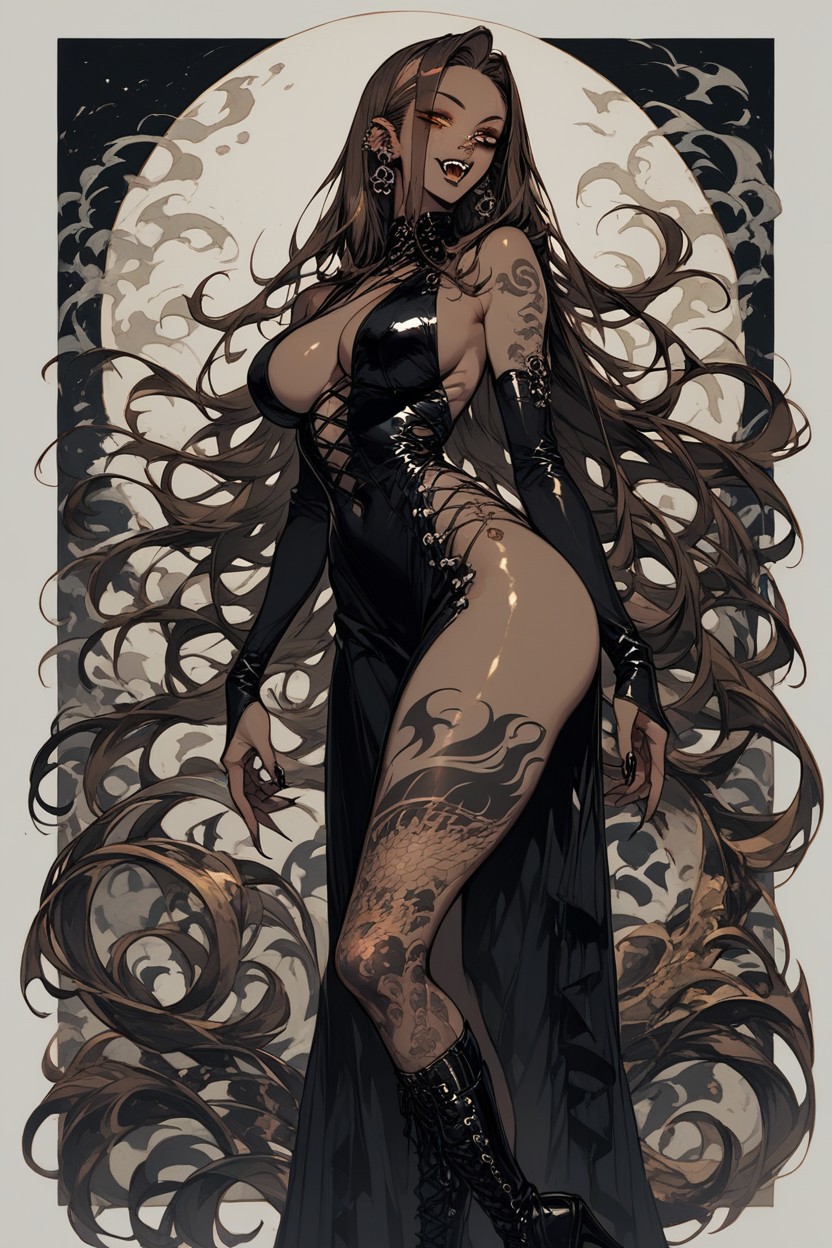 Black Nails, 18+, Tattoos Hentai AI Porn