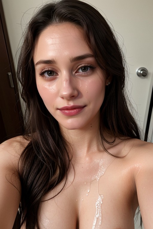 Extremely Beautiful Face, Mouth Full Of Cum, Dark AI Porn
