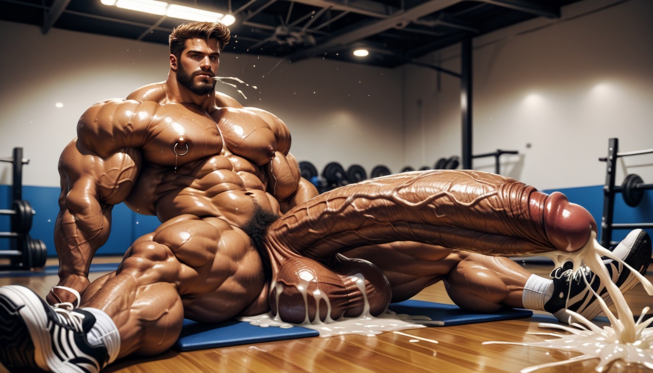 Pénis Hyper Long Et Impossible, Hyper Ejaculation, Highly Detailed Porno IA Gay