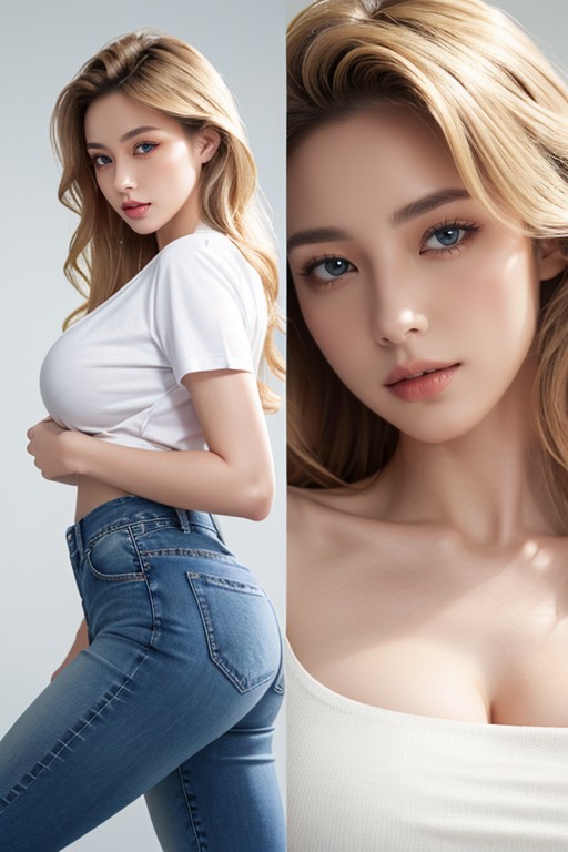 丸いお尻, Extremely Beauty Face, Lilie アジアのAIポルノ