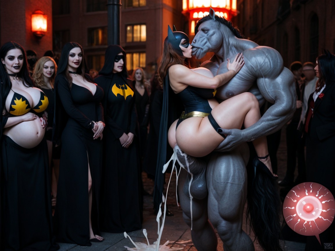 Impregnación, Hyper Huge Dark Evil Barbed Spiked Mosterhorse, Orgy Porno IA