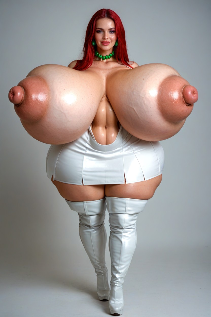 Gigantic Thighs, Sexy Lips, Large Nipples AI Porn