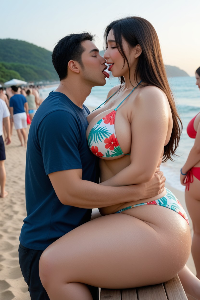 Plump Body, One Length Hair, Many Crowd Porno IA Asiatique