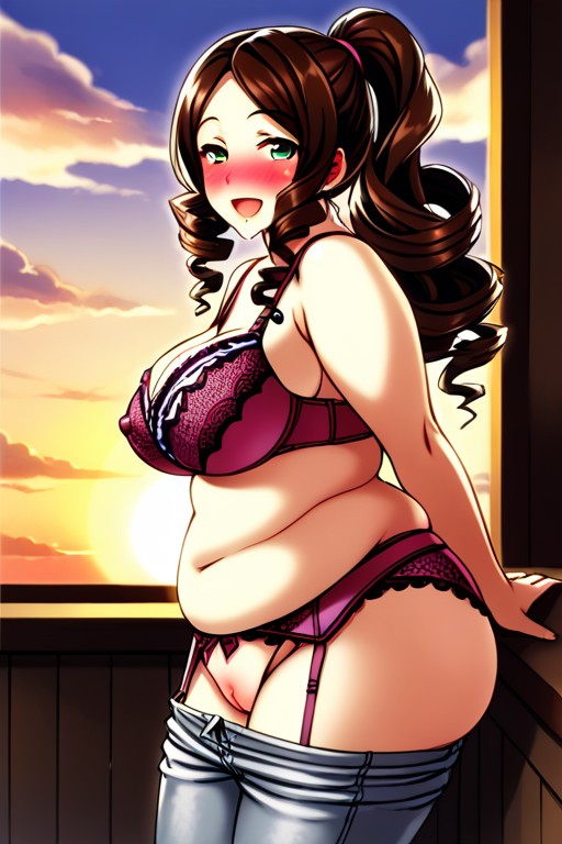 Bending Over, Pleasured Face, Detailed Face Hentai AI Porn