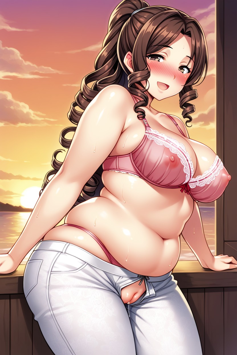 Brunette, Front View, Perfect Body Hentai AI Porn