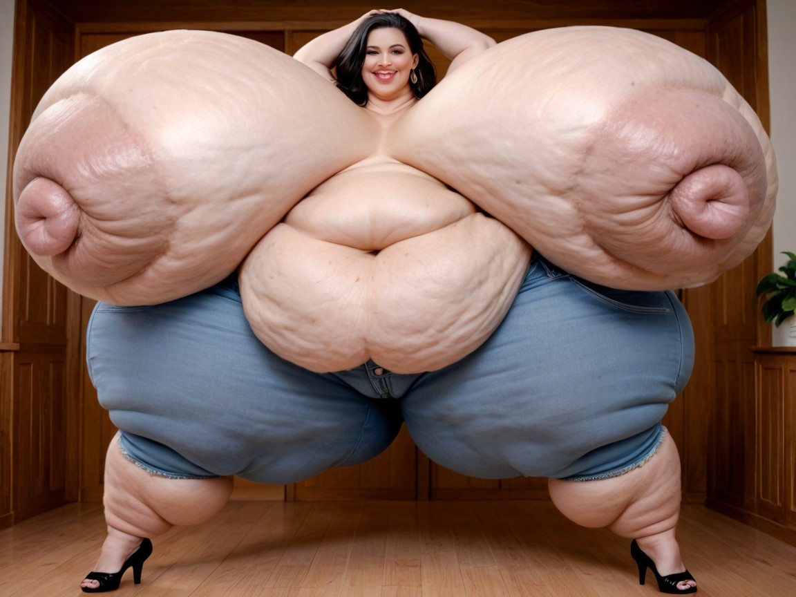 Increase Tits Size, Increase Belly Size, Decrease Waist Size BBW AI Porn