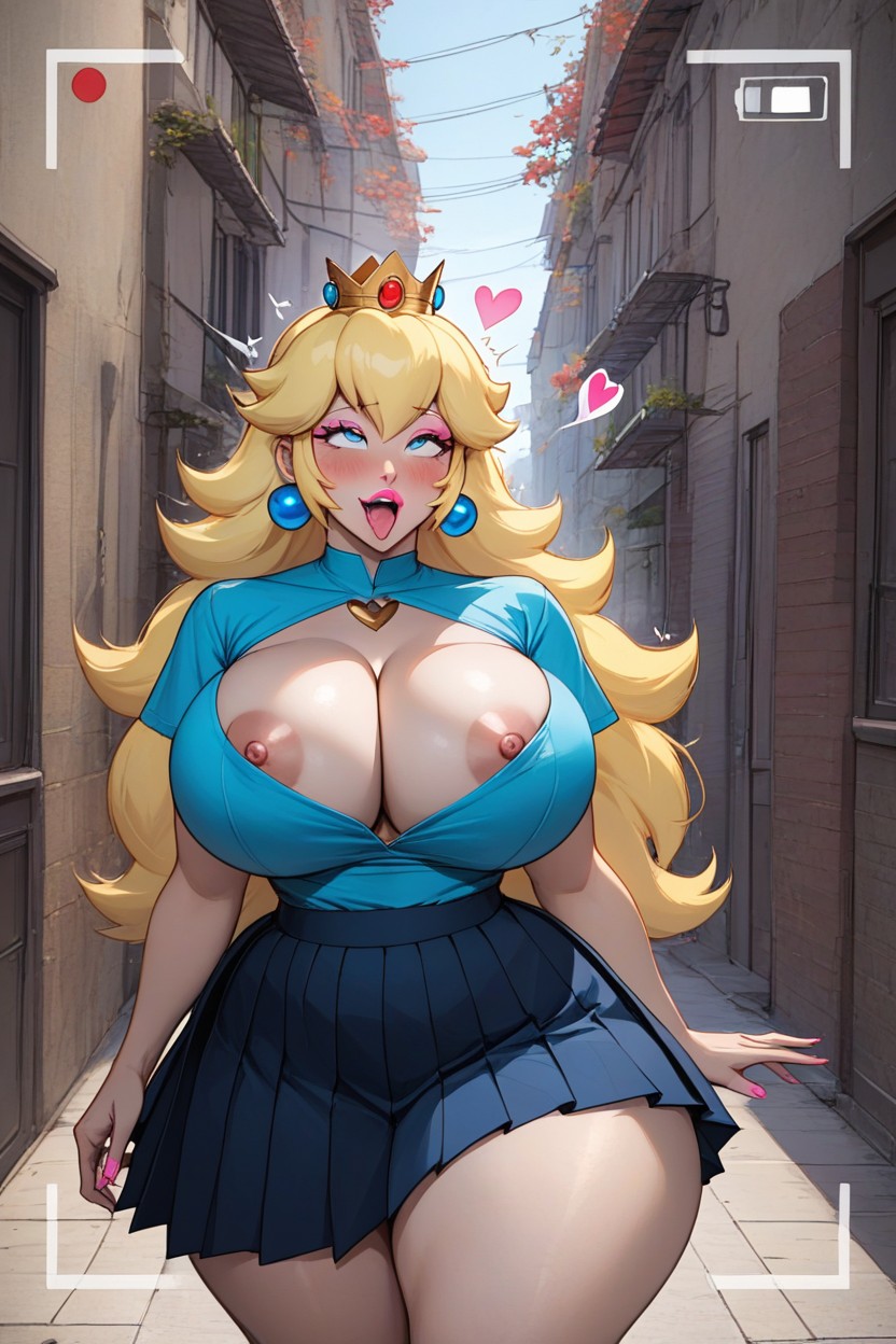 Very Wide Hip, Open Eyes, Front Camera View AI Porn