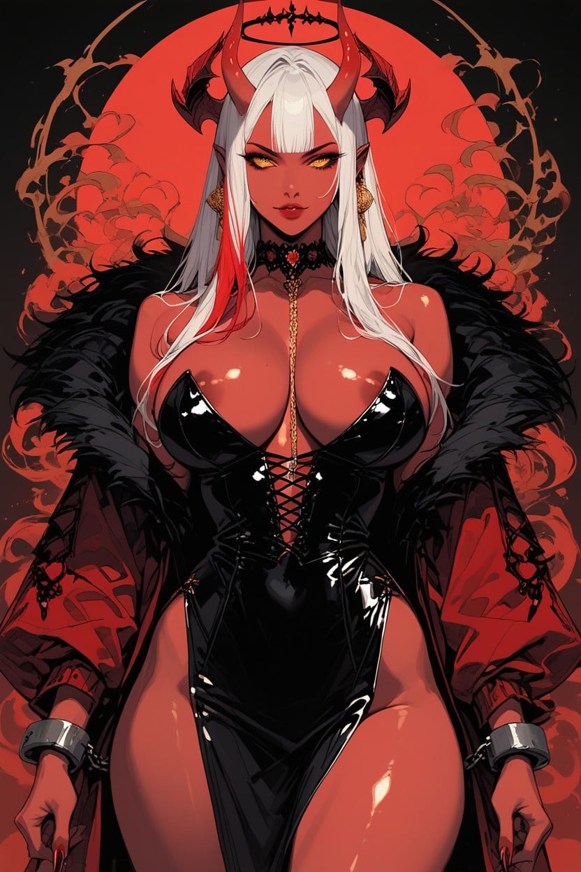 Red Skin Devil, Large Ass, Thick Thighs Hentai AI Porn