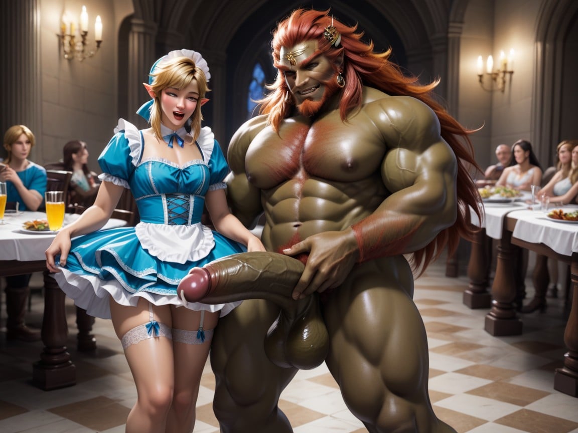 Mansion, Link Orgasm Cumming, Femboy Hentai AI Porn