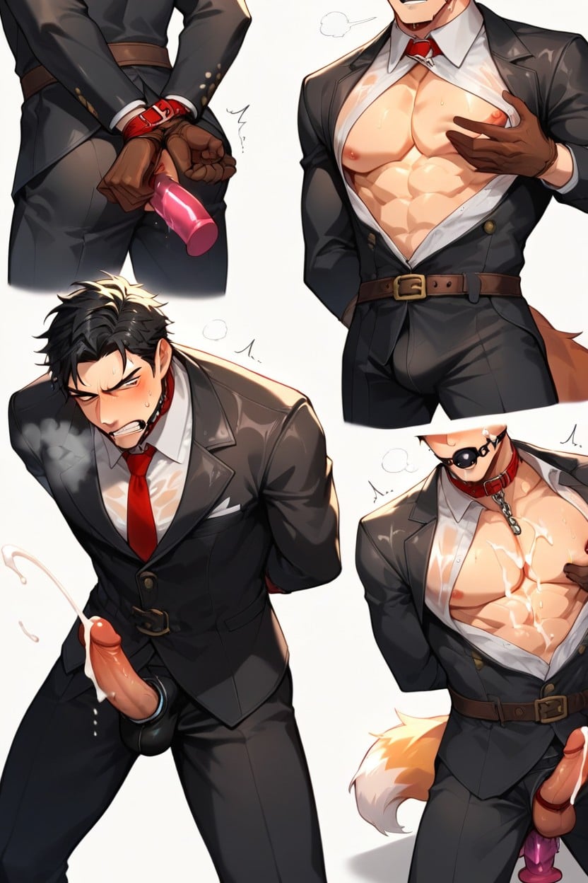 Drooling, Beautiful Korean, Black Ball Gag Porno IA Gay