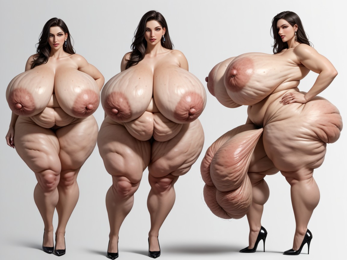 Increase Thigh Size, Increase Tits Size, Add Morbid Obesity Hentai IA