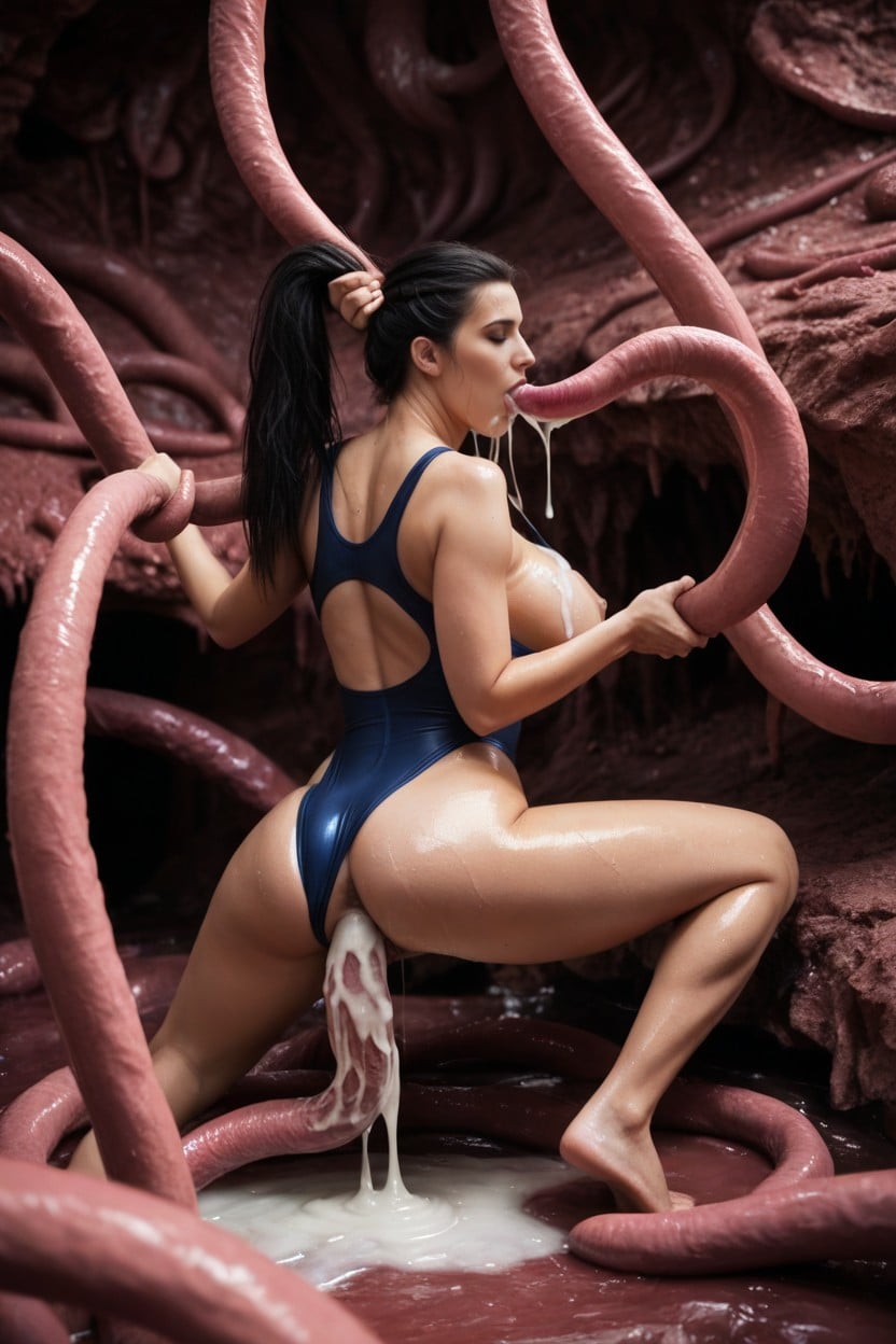 촉수를 갈망하는 그녀의 눈