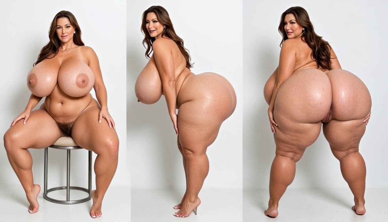 Cartoonishly Gigantic Ass, Cellulite, Heart Shaped Ass Porno MILF IA