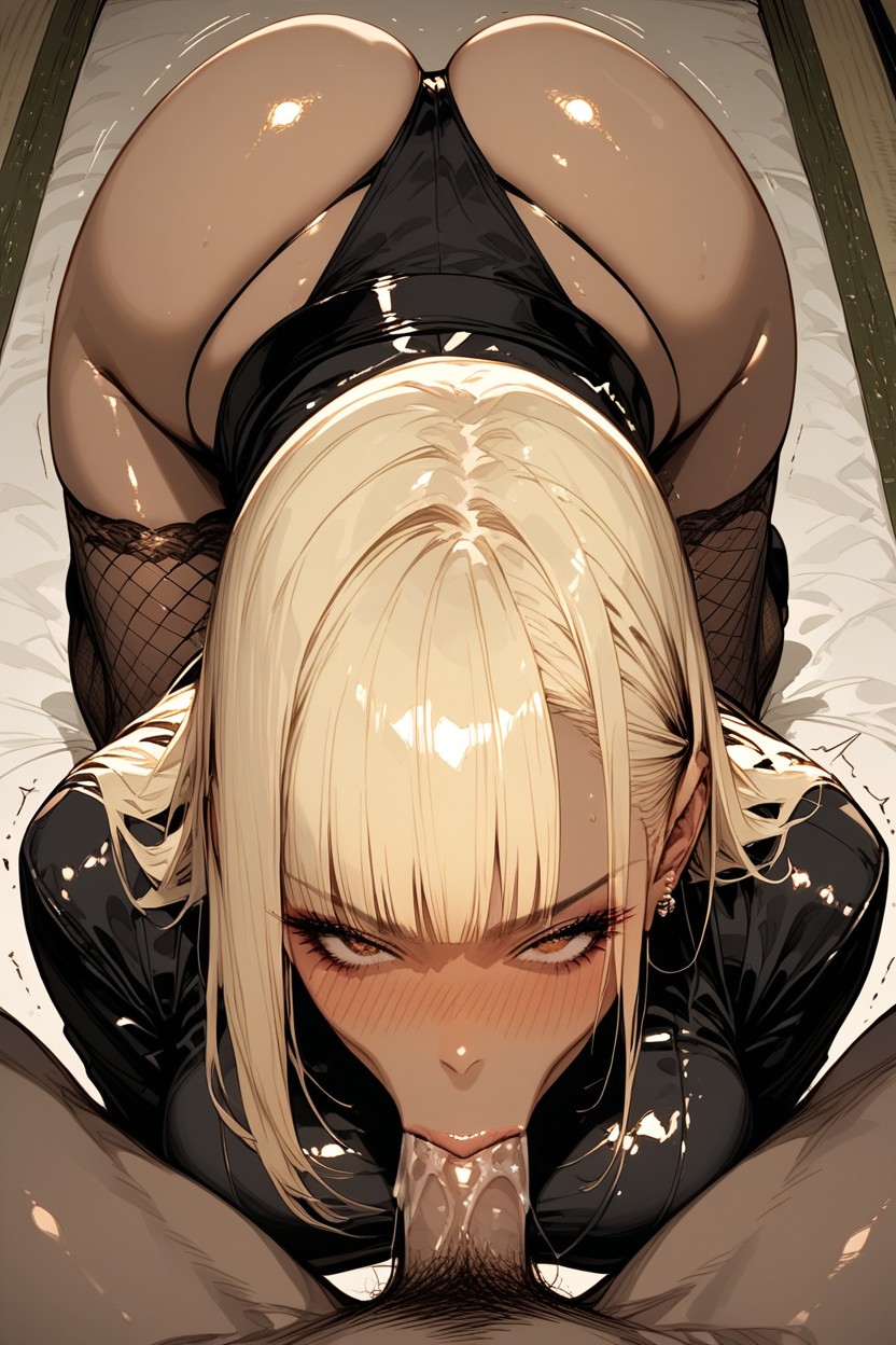 Gyaru, Blonde Hair, Excitement Hentai AI Porn