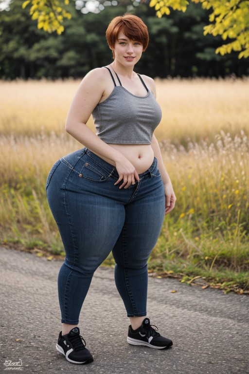 Cosplay, Looking At Viewer, Soft Stomach AI Porn