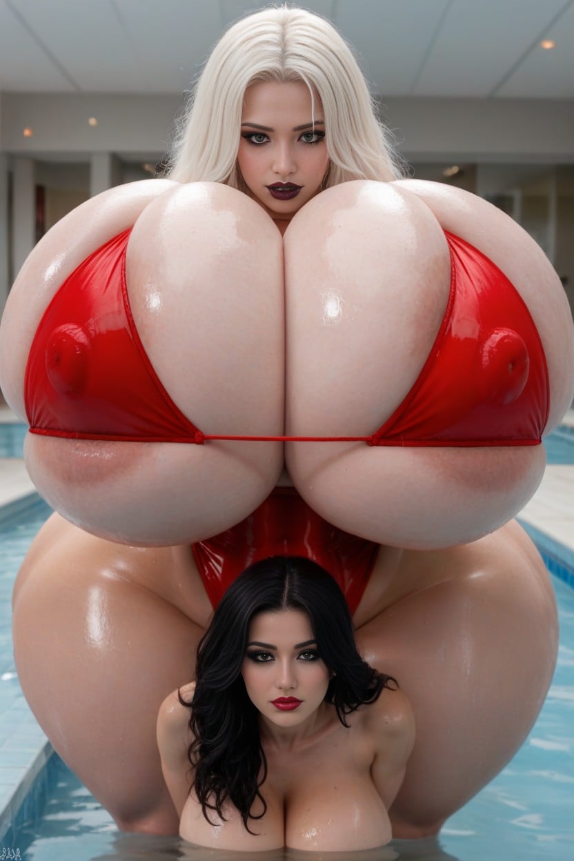 Huge Hip, Wet, Hyper Massive Giant Breast AI Porn