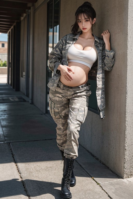 Pistol Holster On Thigh, 18+, Fully Dressed Porno IA Asiatique