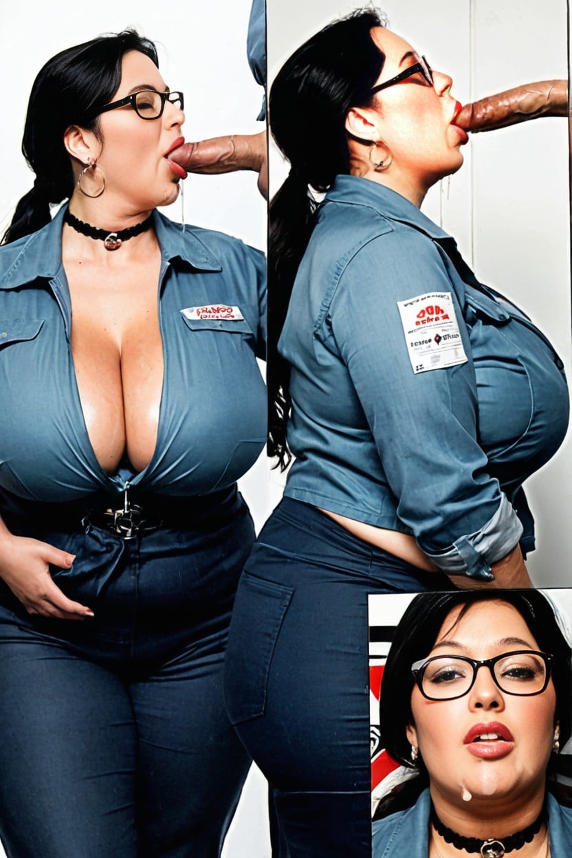 Thick Lips, Plump Large Lips, Japanese Woman AI Porn
