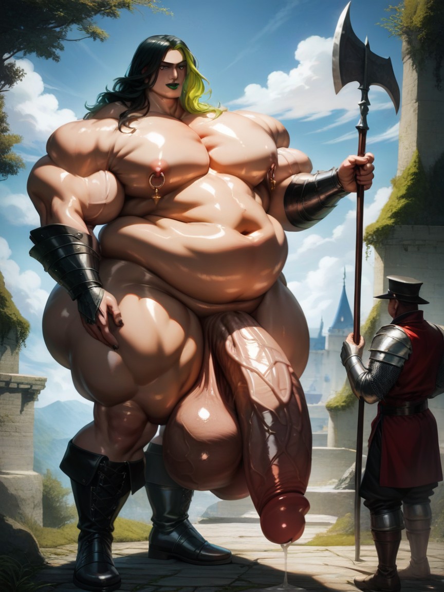 Hyper Pecs, Thick Chest, Happy AI Gay Porn