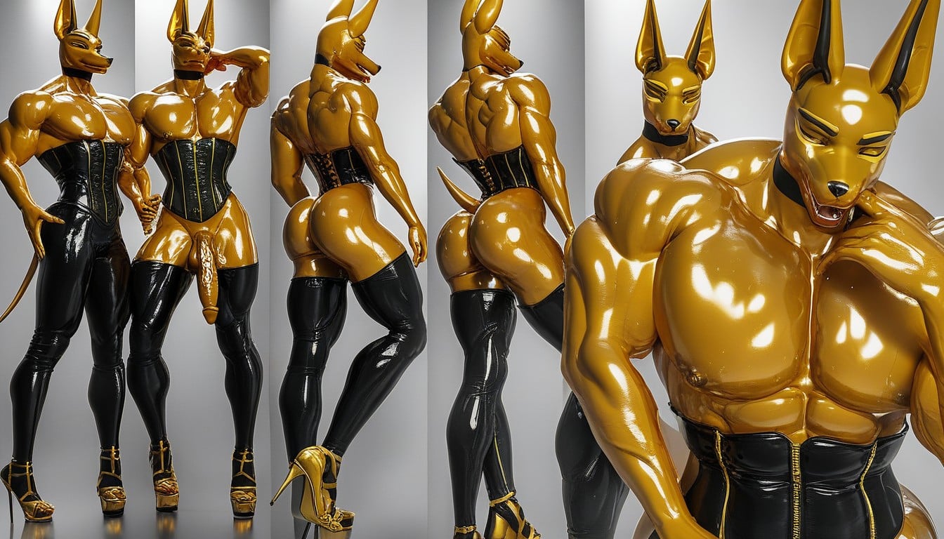 Rubber, Sweaty, Glistening Furry IA