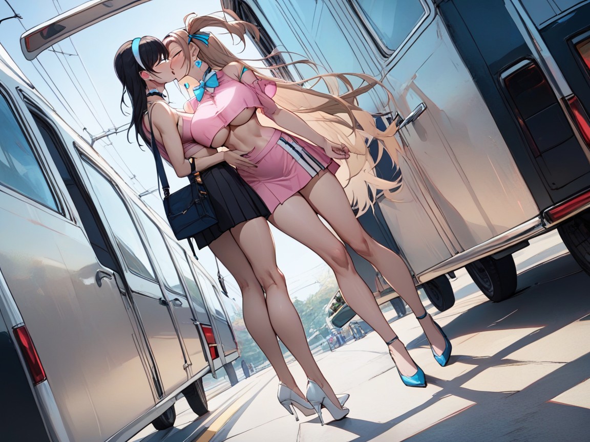 Wearing Cure Melody Costume, Full Body, Extreme Eyes Wide Open Hentai AI Porn
