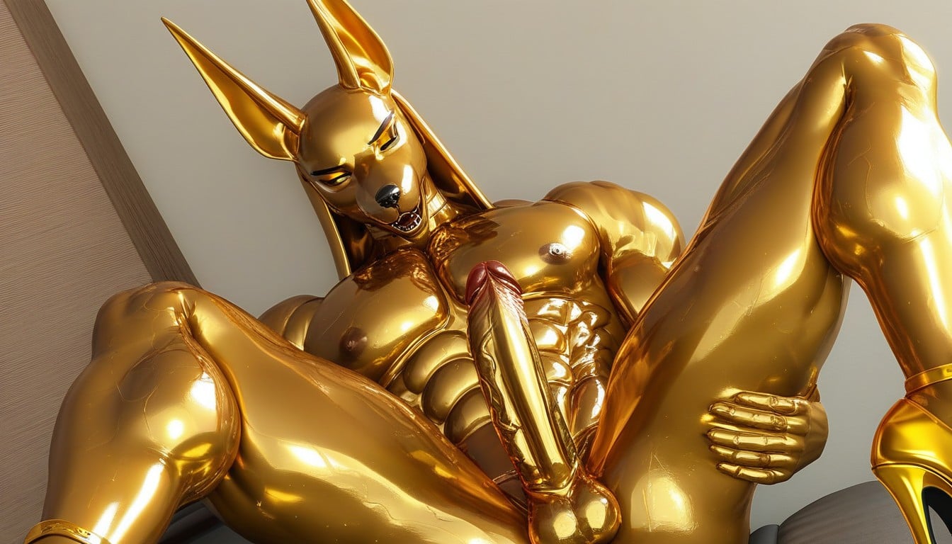Veiny, Oiled Skin, Oiled Skin Furry AI Porn