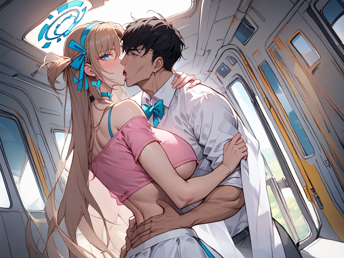 Underboob, Anime Colored, Extreme Eyes Wide Open Hentai AI Porn