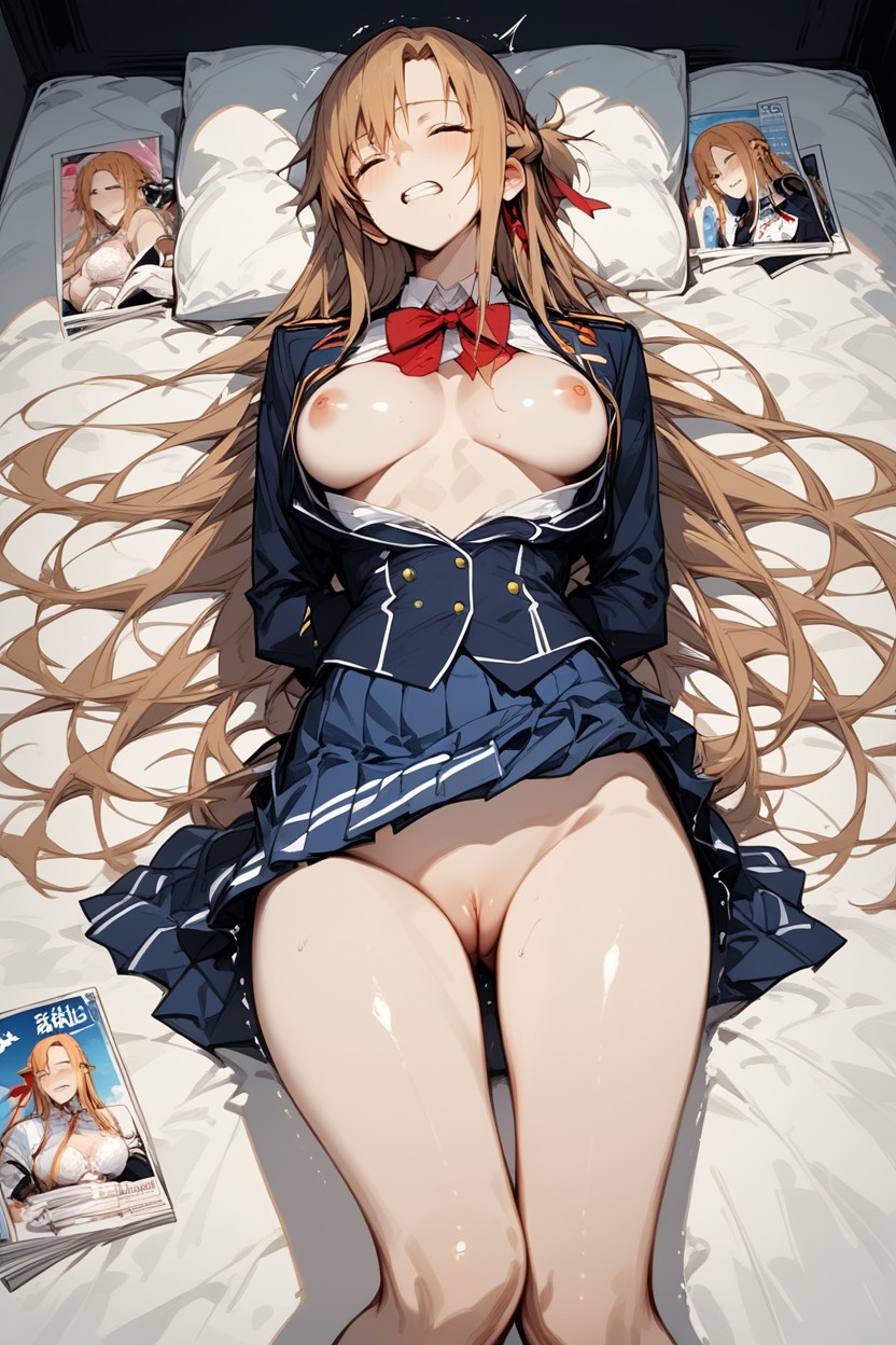 On The Futon, Asuna From Sword Art Online, Laying Hentai AI Porn