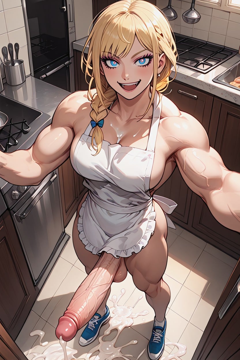 Futanari, Rounded Ass, Abs Hentai AI Porn