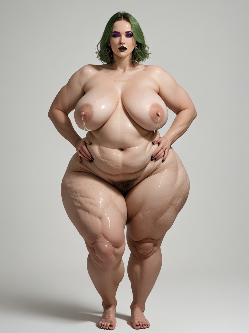Cellulite, Oily Skin, Green Hair Porno BBW IA