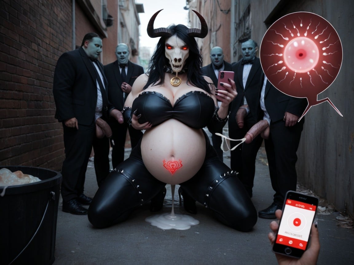 Recording, Pregnant Belly, Smartphone AI Porn