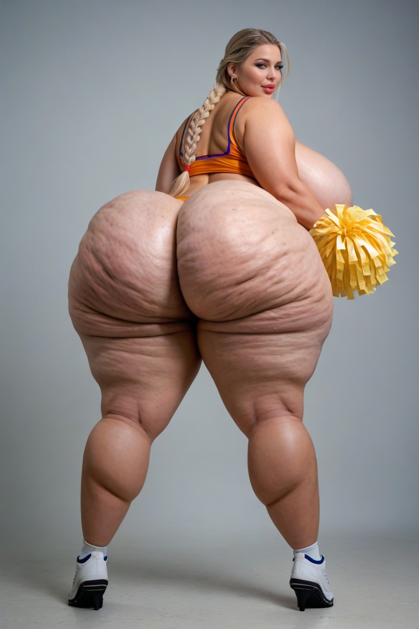 Very Wide Wide Hips, Hips Wider Than Her Shoulders, Breast Expansion BBW AI Porn